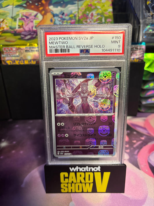 PSA 9 150/165 Mewtwo - 151 Japanese - MASTER BALL Reverse Holo - Pokemon TCG